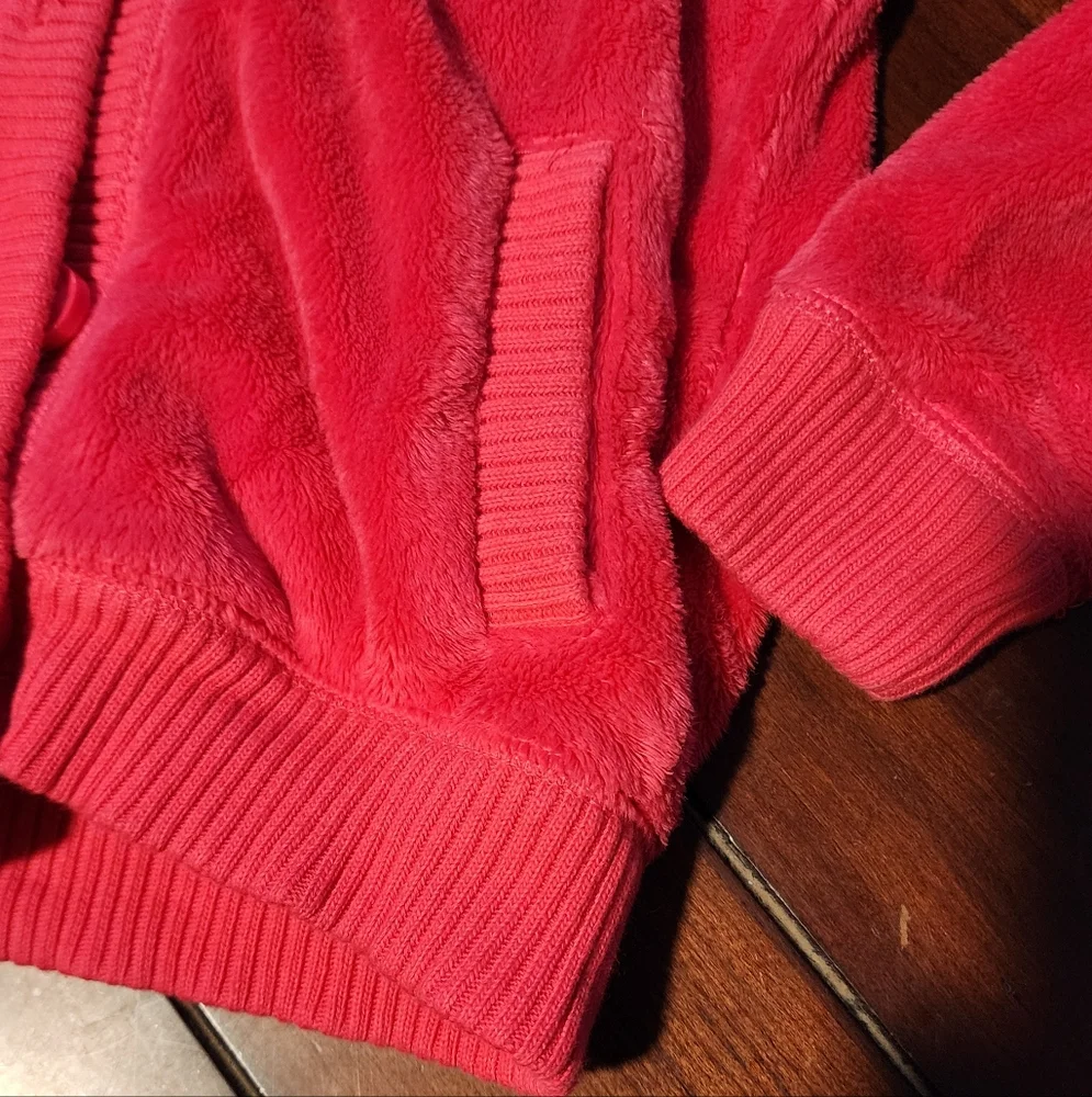 Pink Furry Gap Kids  Hoodie